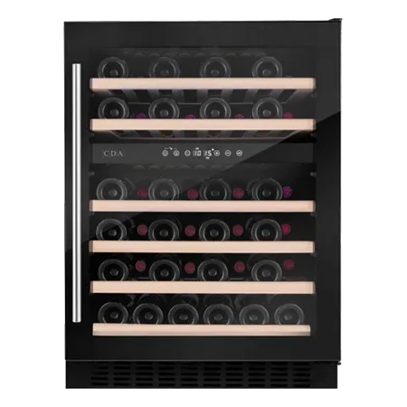 CDA CFWC604BL 60cm Freestanding/Under Counter Wine Cooler - Black