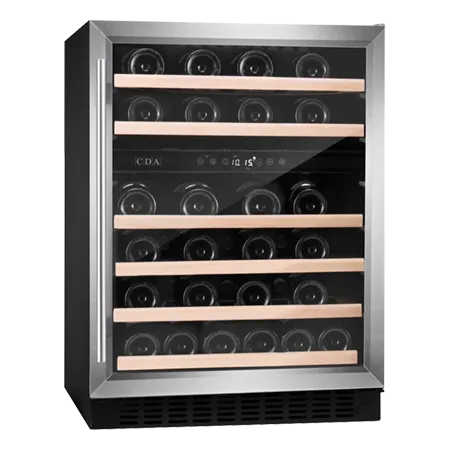 CDA CFWC604SS 60cm Freestanding/Under Counter Wine Cooler - Stainless Steel