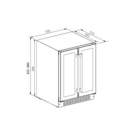 CDA CFWC624SS Wine Cooler - Stainless Steel - G Rated