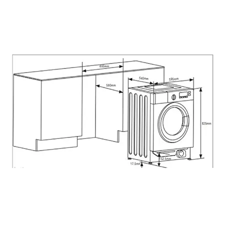 CDA CI327 Integrated washing machine