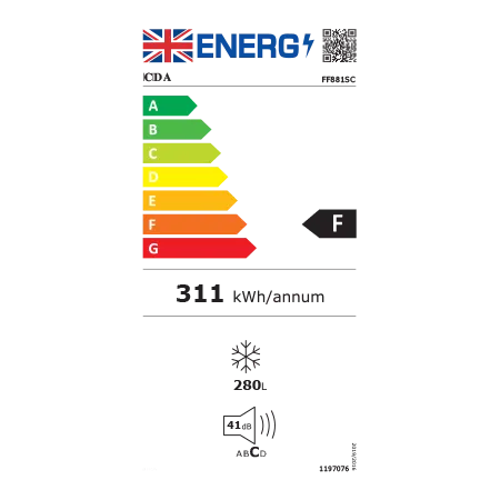 CDA FF881SC Freestanding Freezer