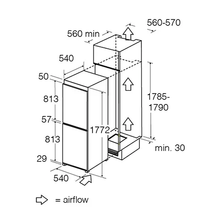 CDA FW925 Fridge Freezer