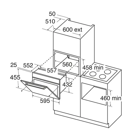 CDA VK903SS Built In Microwave Oven - Stainless Steel