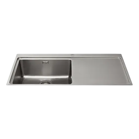 CDA KVF21RSS SINGLE LARGE BOWL SINK 1mm HEAVY GUAGE, FLUSH FIT STAINLESS STEELRIGHT HAND