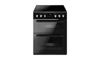 CDA CFC631BL 60cm Double Oven Electric Cooker with Ceramic Hob