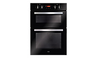 CDA DC940BL Multifunction Built-In Electric Double Oven Black Glass