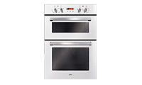 CDA DC940WH Multifunction Electric Double Oven White Glass.