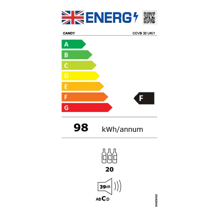 Candy CCVB30UK1 Wine Cooler