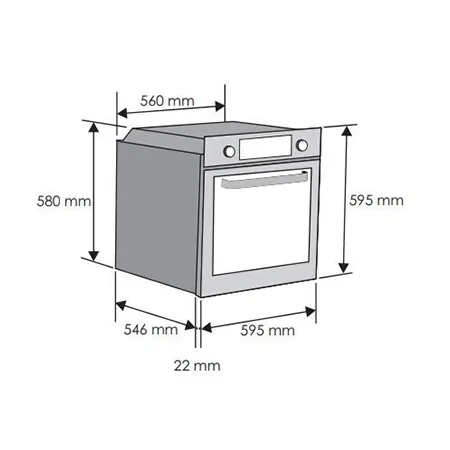 Candy CELFP886X Single Oven