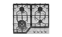 Caple C4061G 58cm Built In Gas Hob, Stainless Steel