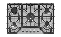 Caple C4071G 76cm Built In Gas Hob, Stainless Steel
