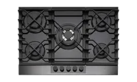 Caple C887G 70cm Built In Gas Hob, Black/Gunmetal