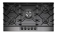 Caple C889G 88cm Built In Gas Hob, Black/Gunmetal