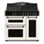 Creda C90RCCTCRM 90cm 3 Cavity  electric Ceramic Range Cooker with 5 Zone Ceramic Hob with Splashback in Cream  Colour