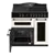 Creda C90RCCTCRM 90cm 3 Cavity  electric Ceramic Range Cooker with 5 Zone Ceramic Hob with Splashback in Cream  Colour