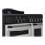 Creda C90RCDFTS Creda 90cm  3 Cavity Dual Fuel Range Cooker with 5 Burner Gas Hob including Wok burner in Silver Colour 