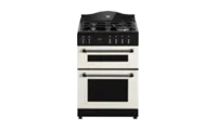 Creda C60DFMRCRM 60cm Traditional Mini Dual Fuel Range Cooker with 4 Gas Burners including Wok Burner in  Cream  Colour 