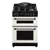 Creda C60DFMRCRM 60cm Traditional Mini Dual Fuel Range Cooker with 4 Gas Burners including Wok Burner in  Cream  Colour 