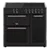 Creda C90RCCTBL 90cm 3 Cavity  electric Ceramic Range Cooker with 5 Zone Ceramic Hob with Splashback in Black  Colour 