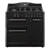 Creda C90RCDFTBL 90cm  3 Cavity Dual Fuel Range Cooker with 5 Burner Gas Hob including Wok burner in Black Colour