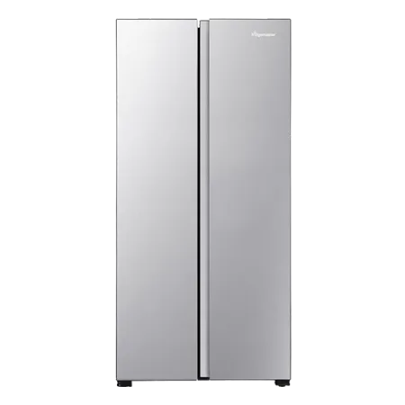 Fridgemaster MS83430ES 83.2cm 50/50 American Fridge Freezer - Silver