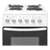 Haden HES050W 50cm Electric Cooker with Solid Plate Hob - White