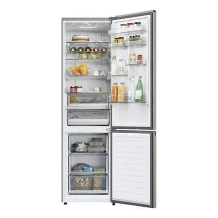 Haier HDPW5620DNPK NoFrost Freestanding  60cm 2D Combi Fridge Freezer in Silver