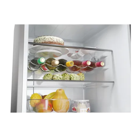 Haier HDPW5620DNPK NoFrost Freestanding  60cm 2D Combi Fridge Freezer in Silver