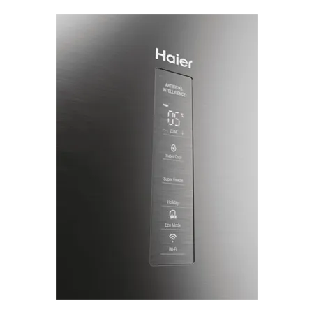 Haier HDPW5620DNPK NoFrost Freestanding  60cm 2D Combi Fridge Freezer in Silver