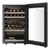 Haier HWS42GDAU1 Freestanding   42 Bottle Dual Zone Wine Cooler in Black