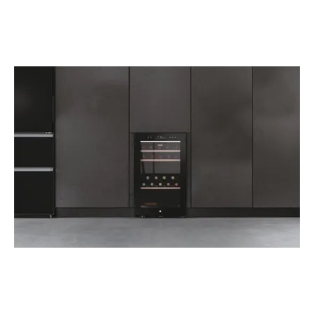 Haier HWS42GDAU1 Freestanding   42 Bottle Dual Zone Wine Cooler in Black