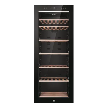 Haier HWS84GNF 84 Bottle Single Zone Wine Cooler  in Black