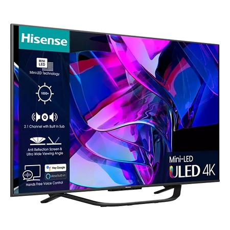 Hisense 65U7KQTUK 65" 4K Ultra HD Mini-LED Smart TV