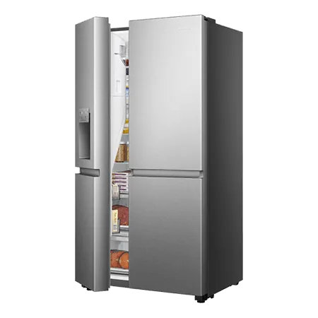 Hisense RS818N4TIF 91cm Frost Free Fridge Freezer - Stainless Steel