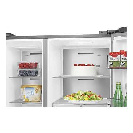 Hisense RS818N4TIF 91cm Frost Free Fridge Freezer - Stainless Steel