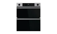 Hisense BUD714221CX 59.4cm Built Under Electric Double Oven - Black & Stainless Steel