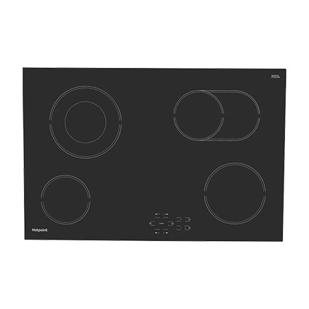 Hotpoint HR724BH Hotpoint HR724BH 77cm Ceramic Hob - Black