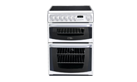 Hotpoint CH60EKWS 60cm Cooker with Double Oven and Ceramic Hob