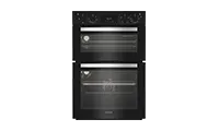 Hotpoint DIH10DB 59.4cm Built In Electric Fan Double Oven - Black