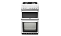 Hotpoint HAG51P Gas Cooker with Twin Cavity Oven