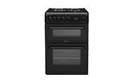 Hotpoint HAG60K Gas Cooker with Double Oven and 4 Burner Hob