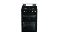 Hotpoint HDG6GDCB1 60cm Double Oven Gas Cooker with Gas Hob - Black