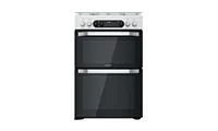 Hotpoint HDM67G9C2CW Double Dual Fuel Cooker