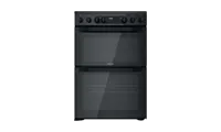 Hotpoint HDM67V9CMB 60cm Ceramic Double Electric Cooker - Black