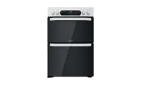 Hotpoint HDM67V9CMW 60cm Ceramic Double Electric Cooker - White