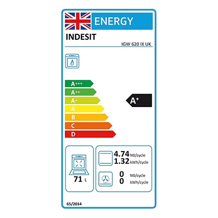 Indesit IGW620IXUK Gas Double Oven