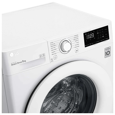 Lg f4v309wnw deals 9kg washing machine