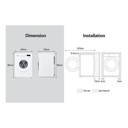 LG F4X1009NMK 9kg 1400 Spin Washing Machine  in  Slate Grey Colour