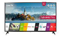 LG 49UJ630V 49" Smart Ultra HD 4K LED TV with webOS 3.5 Freeview HD and Freesat HD & Built-In Wi-Fi