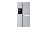 LG GSL545NSYZ American Style Side By Side Fridge Freezer with Non-Plumbed Water & Ice Dispenser in Premium Steel